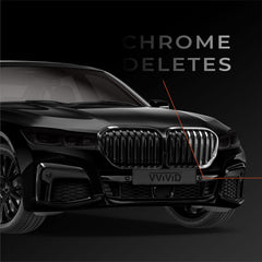 VViViD chrome adhesive film delivers a high-gloss finish on various surfaces.