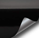 VViViD black high gloss wrap roll with a sleek automotive finish.