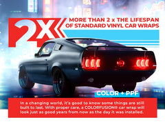 VViViD ColorFusion embedded color for a vibrant, lasting finish.