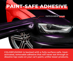 VViViD ColorFusion self-healing surface indicates minor scratches can recover with heat
