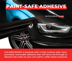 VViViD ColorFusion hood and roof wrap in gloss black.