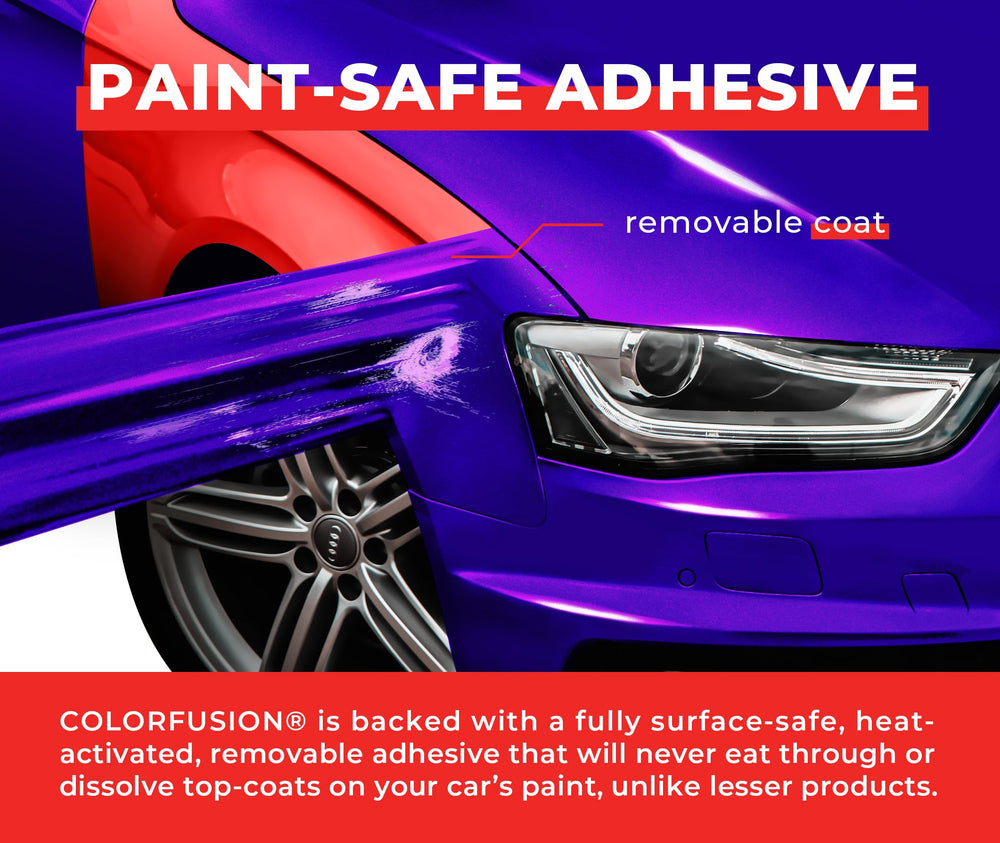 Paint-safe adhesive ensures safe removal without top-coat damage.