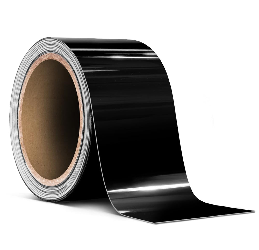 VViViD ColorFusion PPF gloss black tape roll for showroom protection.