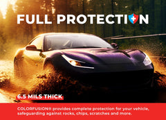 VViViD ColorFusion PPF high-gloss finish on a wrapped door panel.