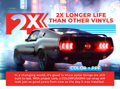 VViViD ColorFusion PPF gunmetal satin stealth roll suited for wet installation