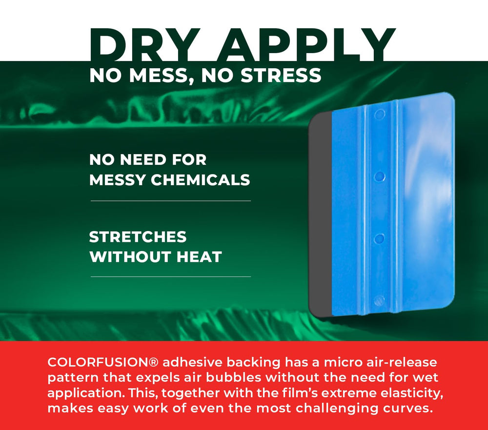 VViViD ColorFusion PPF uses paint-safe adhesive for easy removal.