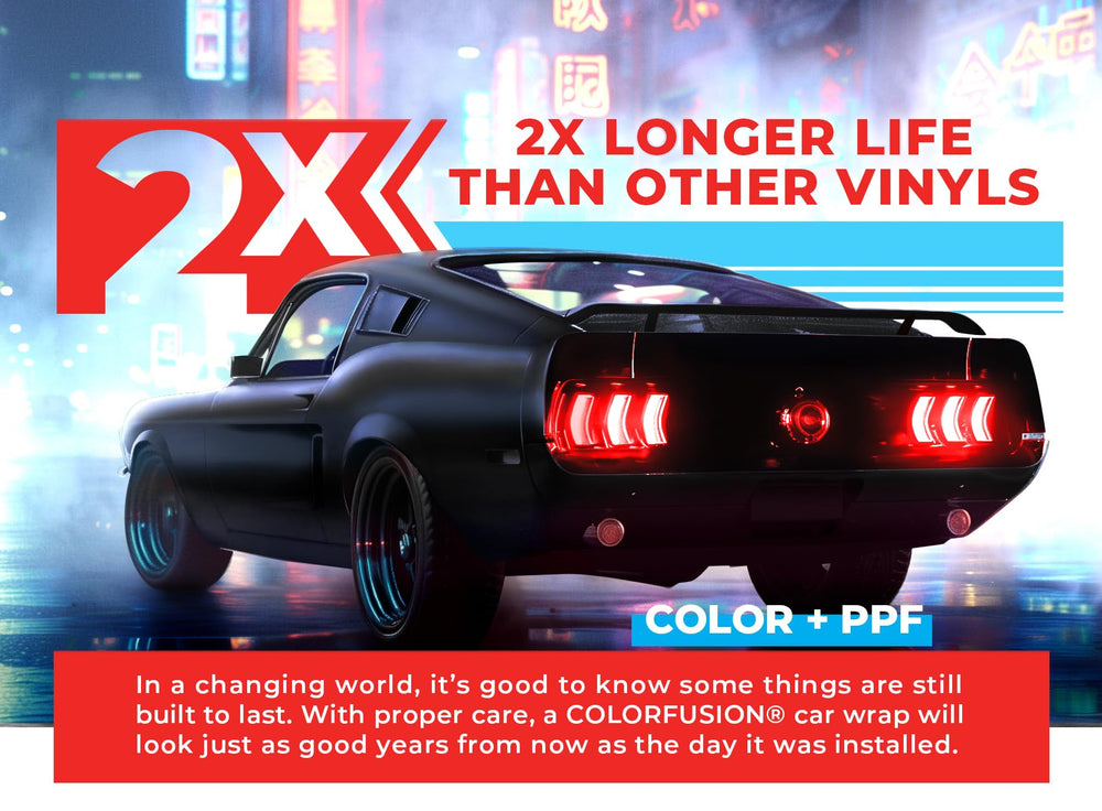 VViViD ColorFusion PPF panel close-up shows air-release features for bubble-free results