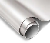 VViViD ColorFusion PPF satin pearl white roll protects and colors the car finish.