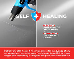Surface-safe adhesive protects top coats during removal