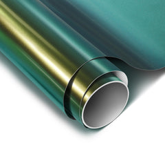 VViViD ColorFusion PPF hood with vibrant gloss spring green finish for protection.