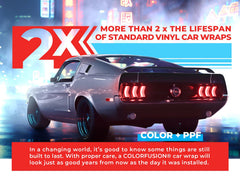 VViViD ColorFusion self-healing close-up demonstrates heat-triggered scratch repair.