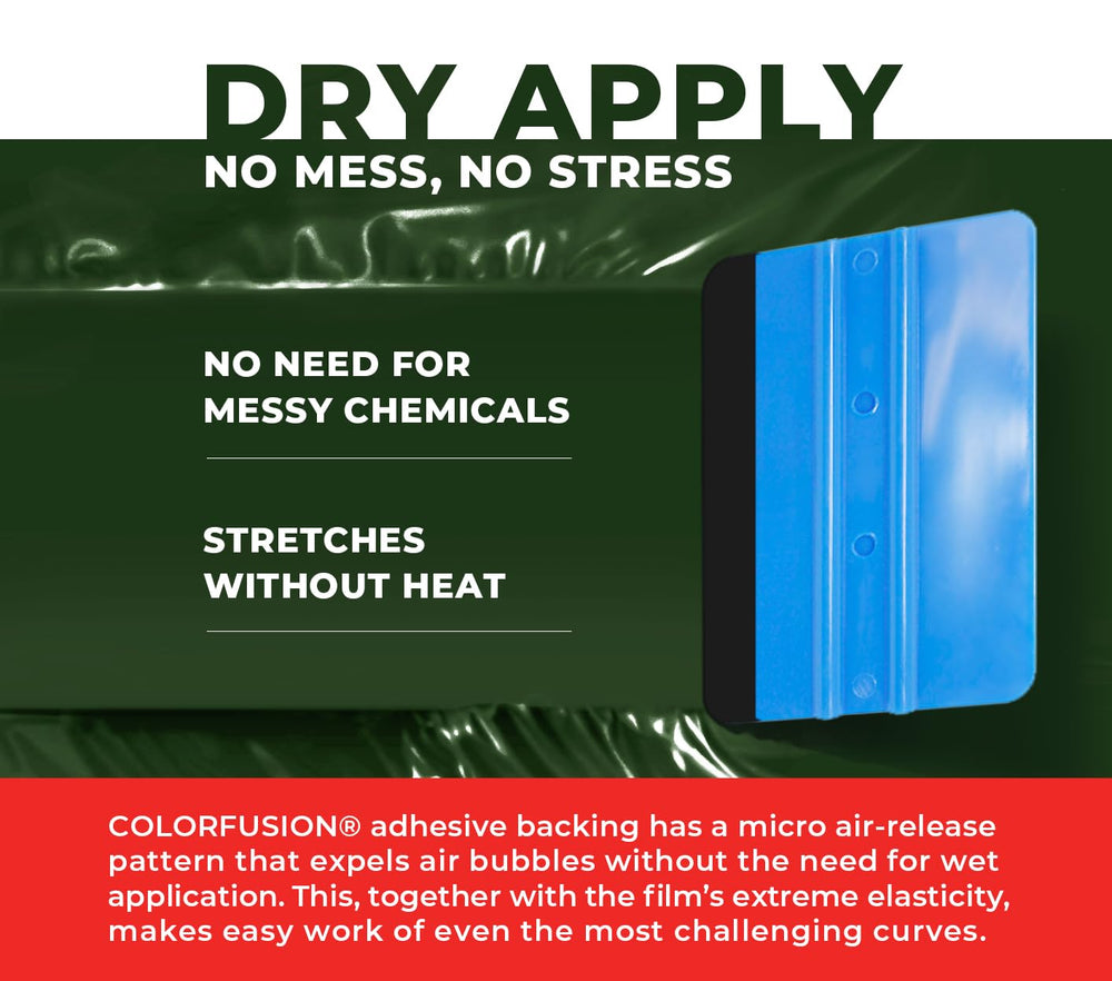 Self-healing ColorFusion uses gentle heat to minimize scratches.