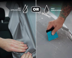 VViViD ColorFusion on a car hood adds vibrant color and protection.