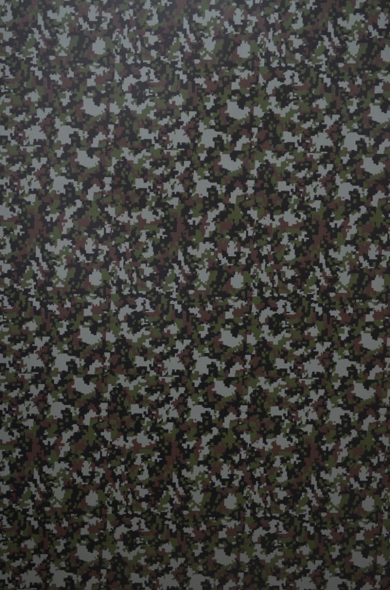VViViD camouflage wrap on gear shows durable, weatherproof protection.