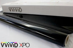 VViViD gloss black vinyl wrap with primer and edge sealer for stronger bonding