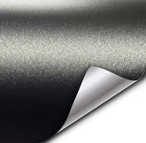 VVIVID+ matte metallic black wrap with ghost particles for day and night shine
