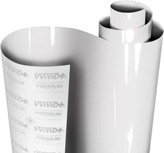 VViViD+ premium gloss Suzuka Ice Grey vinyl film rolled sheet for DIY vehicle wraps