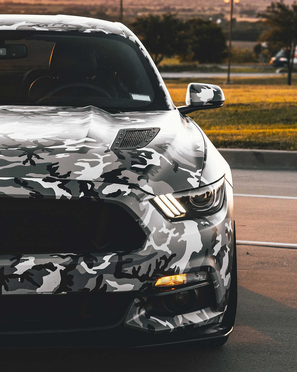 VViViD Snow Camouflage wrap highlights air release technology for bubble-free finish.