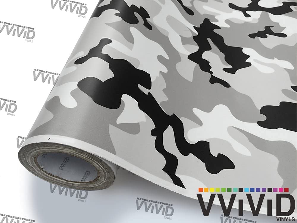 VViViD Snow Camouflage wrap removal keeps original paint intact.