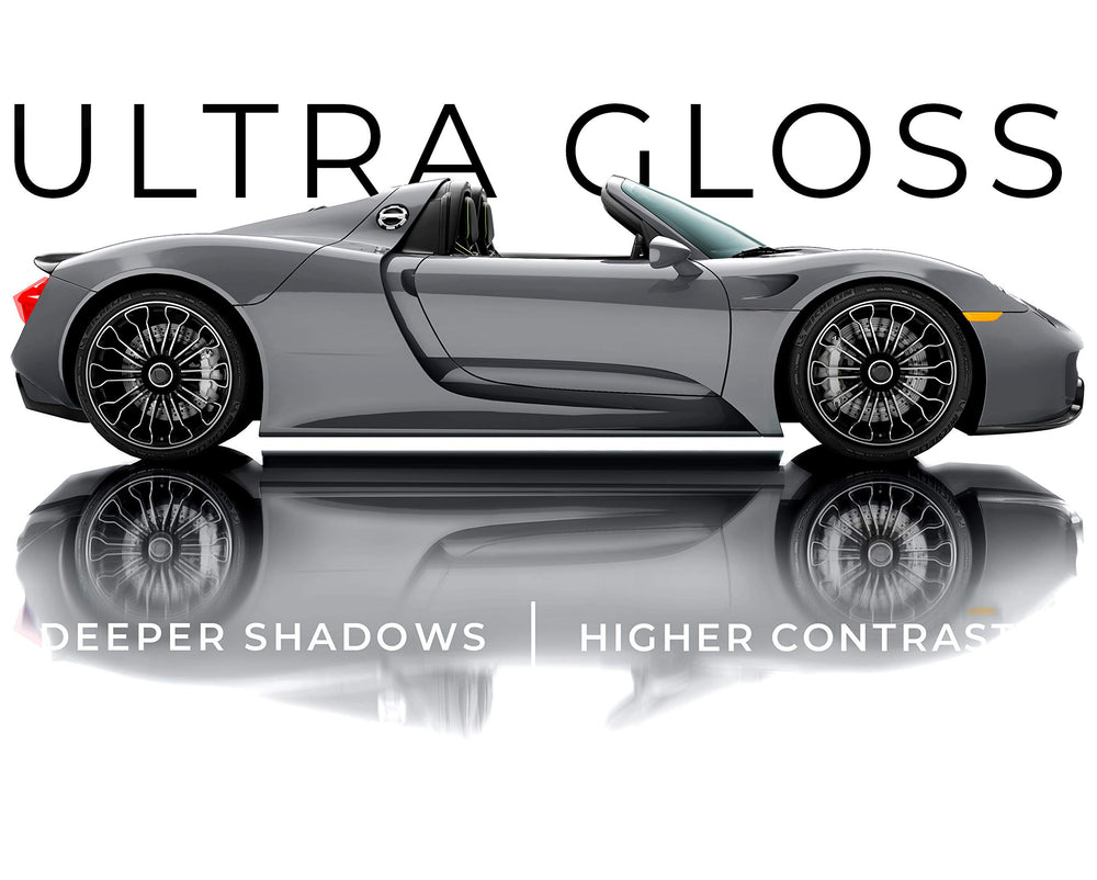 VViViD Ultra Gloss close-up shows glass-like sheen.