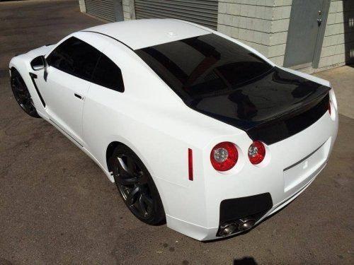 VViViD matte white wrap shown in a dry-install setup for easy handling.