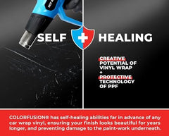 VViViD ColorFusion PPF wet-dry installation flexibility supports surfaces from hoods to doors.