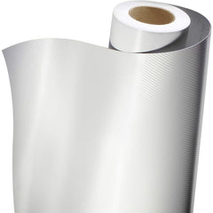 VViViD+ carbon fiber wrap white surface detail highlights self-healing, scratch-resistant features