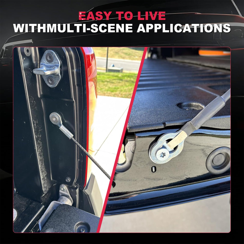 Vvwmluui weather-resistant tailgate shock withstands the elements for year-round use.