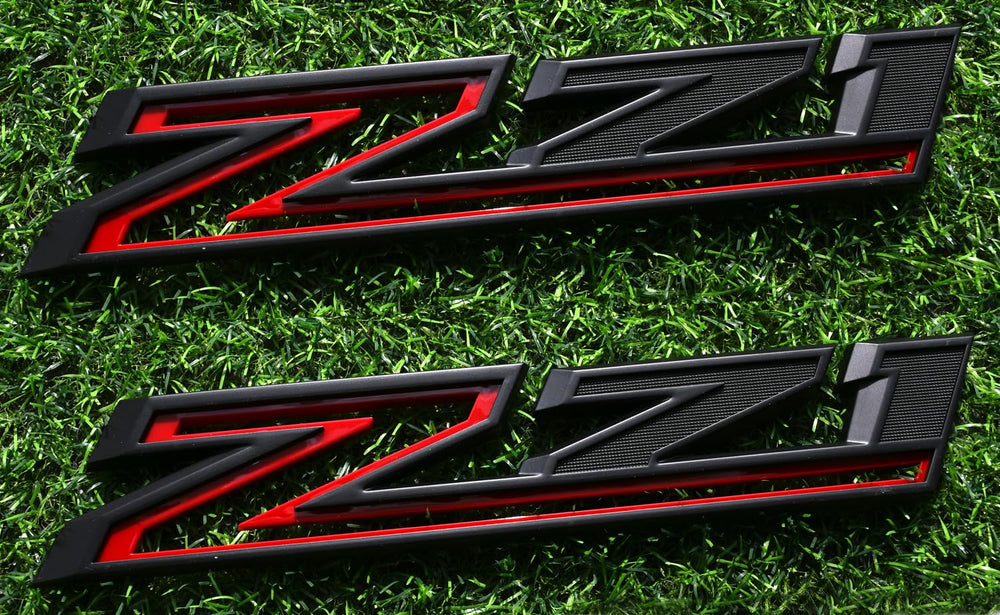 Vxntpart Z71 two-pack emblem for Silverado with durable 3D badge.