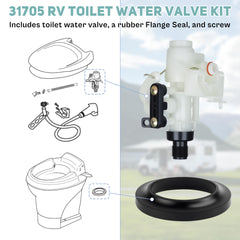 Vypart 31705 odor-control seal helps curb bathroom smells.