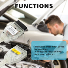 VZG K+CAN reads and clears codes for BMW diagnostics.