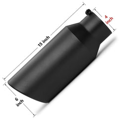 Black peel-resistant coating on the Wabuiltown exhaust tip