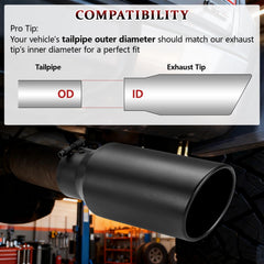Rolled-edge design on the Wabuiltown exhaust tip for safety and style