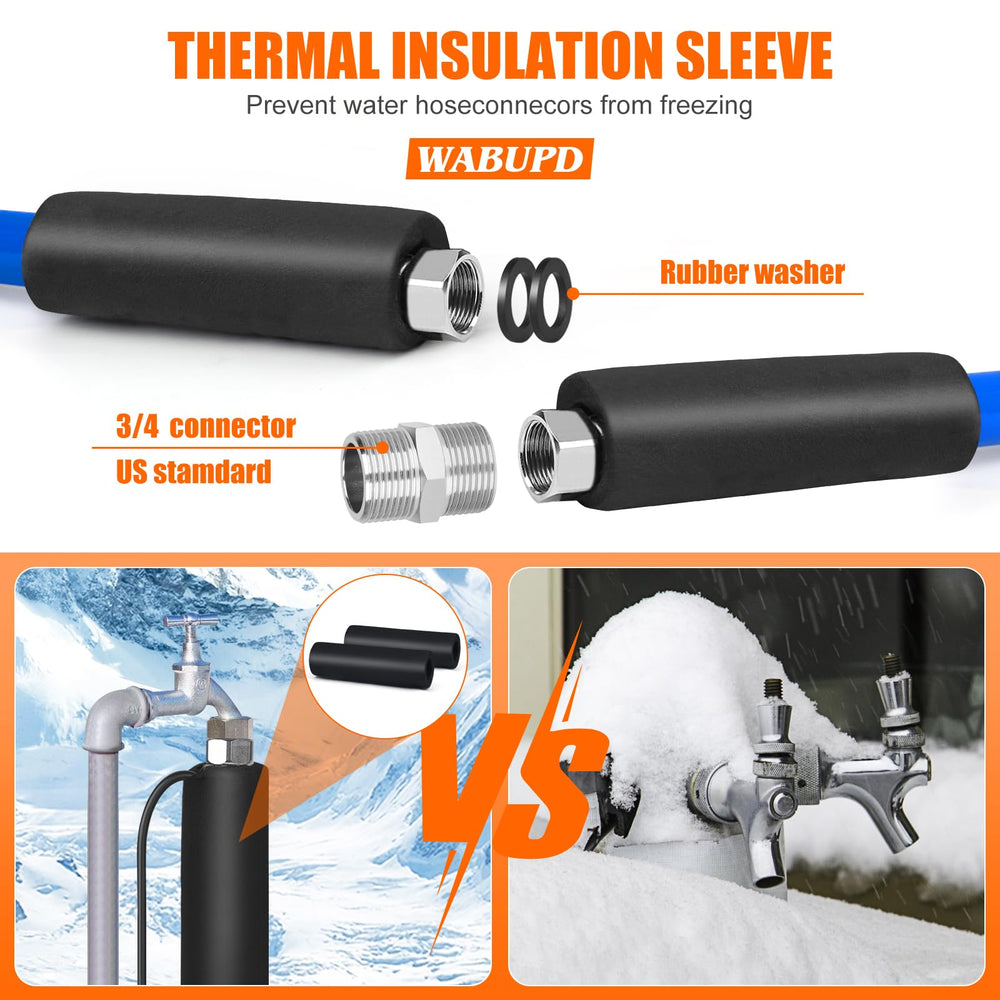 WABUPD hose connection end detail highlights freeze protection