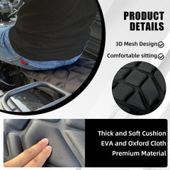 Wacece air seat cushion for motorcycle cover uses soft 3D mesh for comfort in heat.