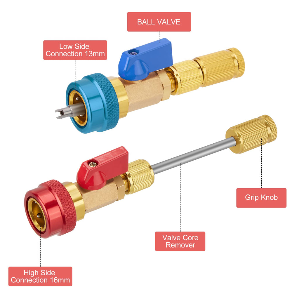 WADEO ball valve quarter-turn design for quick operation.