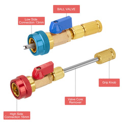 WADEO ball valve quarter-turn design for quick operation.