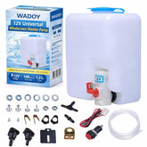Wadoy 12V windshield pump kit for universal replacement and spray control