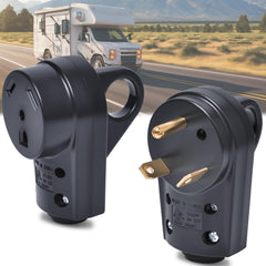 Wadoy 30A RV plug set with male and female connectors for easy replacement.