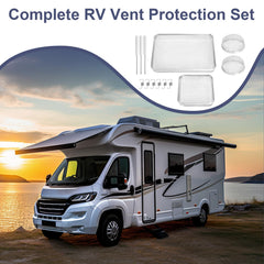 Durable stainless steel RV vent screen resists road wear