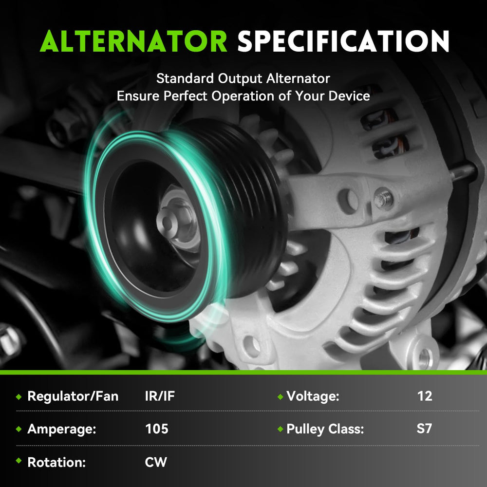 WAGSON 13980N alternator Civic 2.0 front view ensures stable power