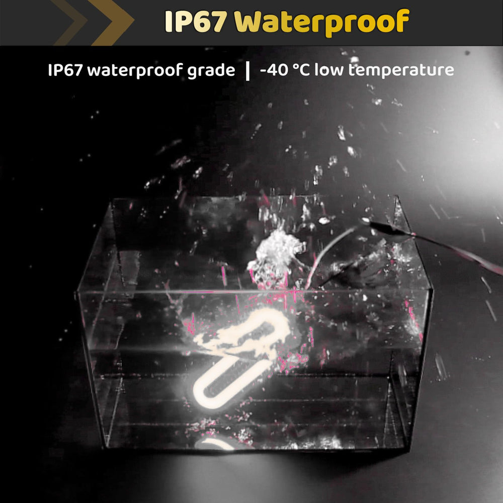 WahMOTOTin LED light with color-coded wiring harness for easy installation