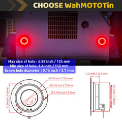 WahMOTOTin IP67 waterproof LED light resists rain and dust for outdoor use.