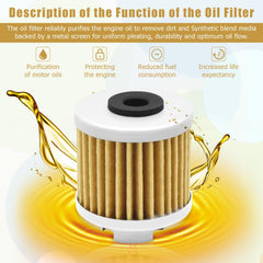 Wai Danie oil filter packaging open ready-to-install replacement for multiple models.