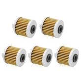 Wai Danie oil filters packaging shows five-piece set for versatile motorcycle maintenance.