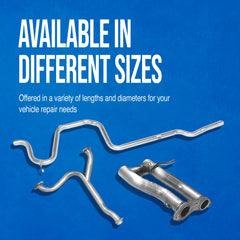 Walker galvanized steel exhaust flex pipe offering rust resistance for long-lasting performance.