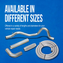 Walker Heavy Duty 41989 aluminized steel exhaust pipe for durability.