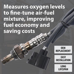Walker Products 350-34039 oxygen sensor 4-wire direct fit side angle shows easy install