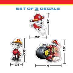 WALL PALZ Paw Patrol Rubble decal for bike customization and outdoor style.