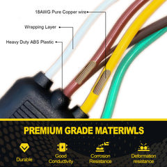 WALSIO 22ft length provides flexible trailer wiring options